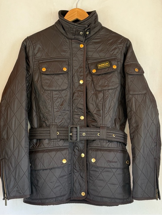 Barbour Jackets & Blazers - Women’s Barbour Black Quilted Belted Field Jacket